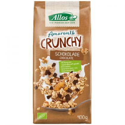 Amaranth crunchy chocolade 400gr Allos