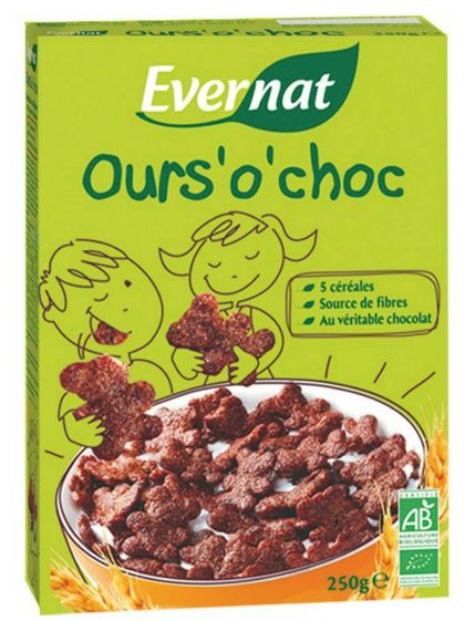 Cereal chocoberen 250gr Evernat