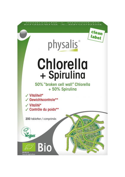 Chlorella + Spirulina 200 tabl Physalis