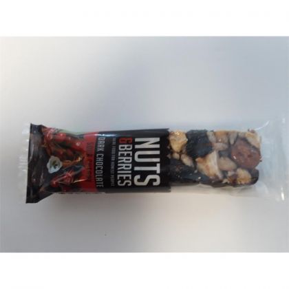 Dark chocolate bar kers 40gr Nuts&berries