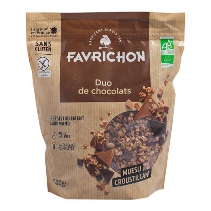 Muesli duo de chocolats 500gr Favrichon