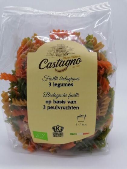 Fusilli 3 groenten 250gr Castagno