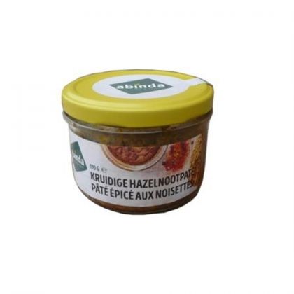 Kruidige hazelnootpaté 170gr Abinda