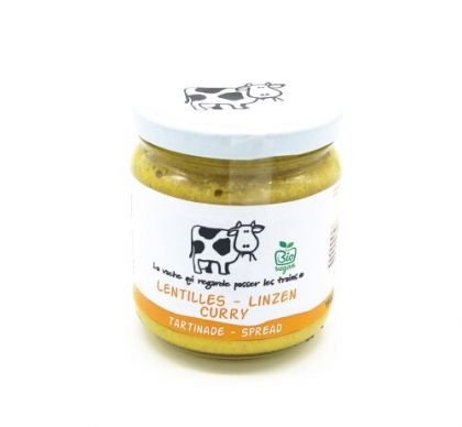 Linzen curry spread vegan 190gr La Vache