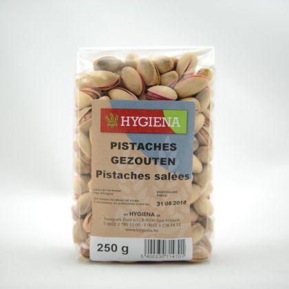 Pistaches gezouten 250gr Hygiena