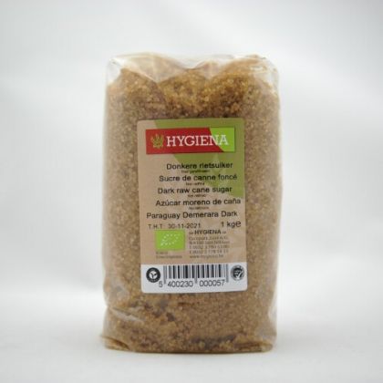 Rietsuiker donker 1kg Hygiena