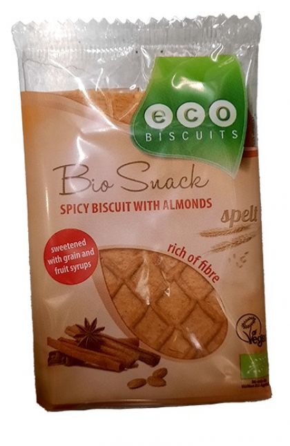 Spelt speculaas amandelkoek 45gr Eco Biscuits