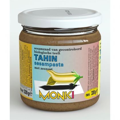 Tahinpasta met zout 330gr Monki