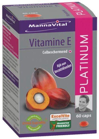 Vitamine E platinum 60caps Mannavital