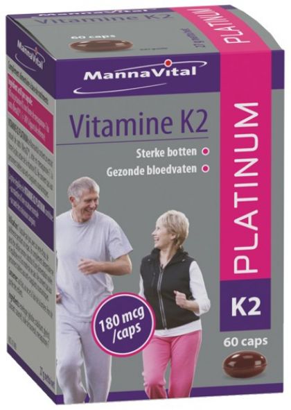 Vitamine K2 platinum 60 caps Mannavital