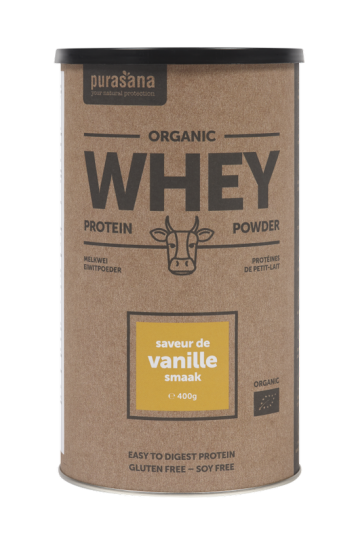 Whey proteïne vanille 400gr Purasana