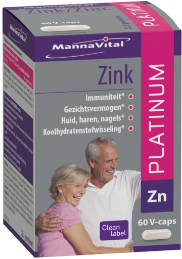 Zink Platinum 60 v-caps Mannavital